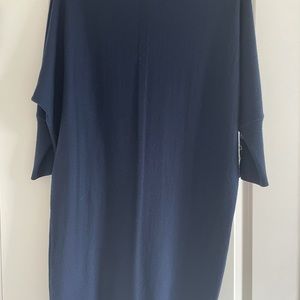 Navy blue sweater dress